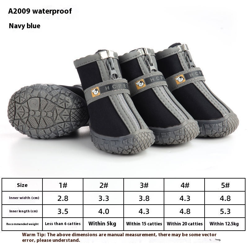 Waterproof, Non-slip, Wear-resistant Breathable Dog Shoes
