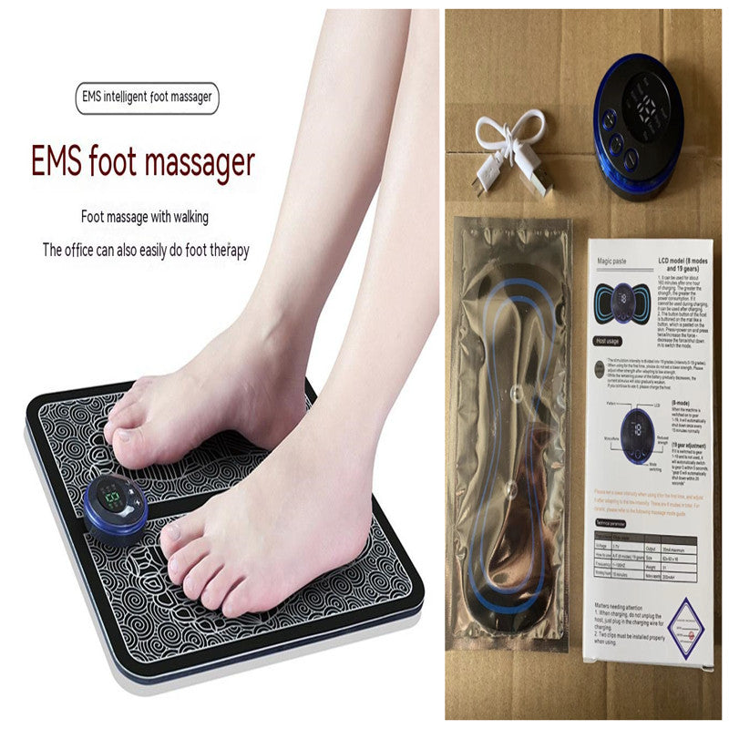 Mini-Massage-Pad Smart-LCD-Display Elektrotherapie-Massagegerät für Halswirbelsäule, Taille und Rücken Schmetterlings-Gerät für die Tasche