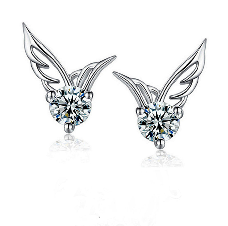 Angel Wings Silver Ear Jewelry Fashion