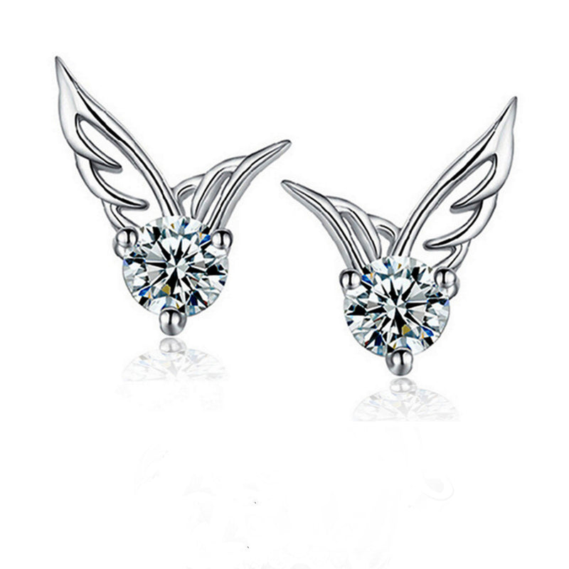 Angel Wings Silver Ear Jewelry Fashion