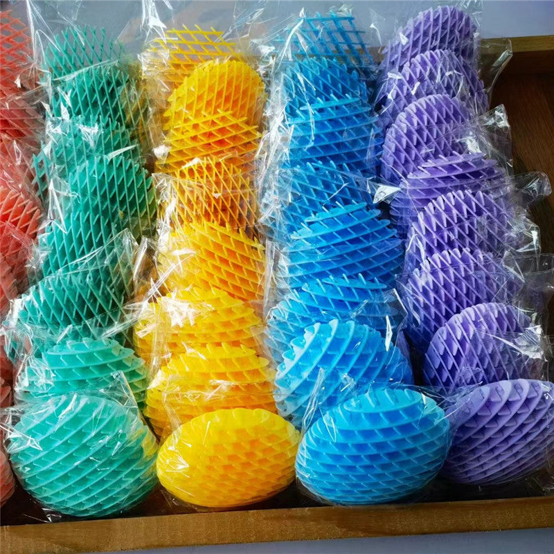 Brinquedo Sensorial de Mola de Plástico em Forma de Minhoca Colorida e Flexível para Alívio de Stress
