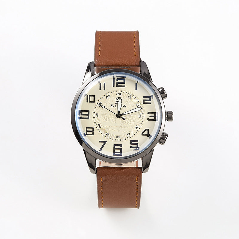 Belt Men's Digital Dial Quartz Watch