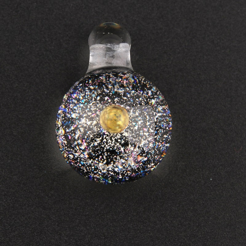 Starry Sky Glass Ball Universe Starry Sky Colored Glaze Pendant Necklace Bracelet Colored Glaze Pendant