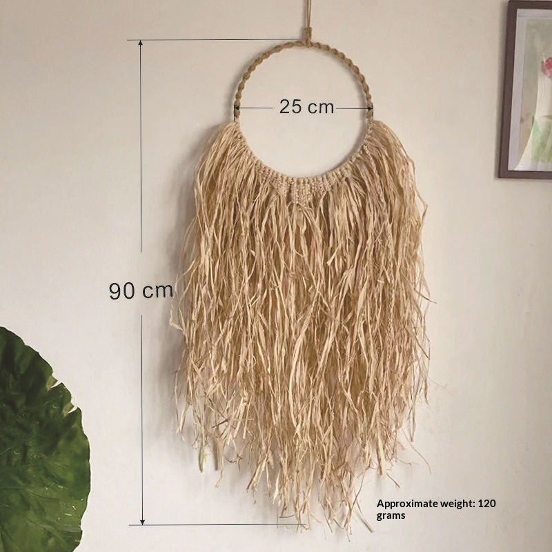 Decoração de Parede em Ráfia Tapeçaria Criativa de Estilo Vintage