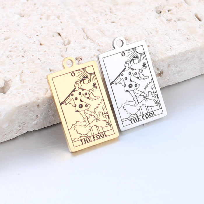 Vintage Stainless Steel 22 Tarot Pendant