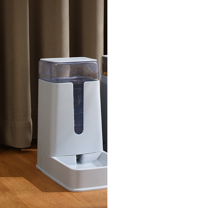 Futter- und Trinkstation für Haustiere mit Doppelnapf