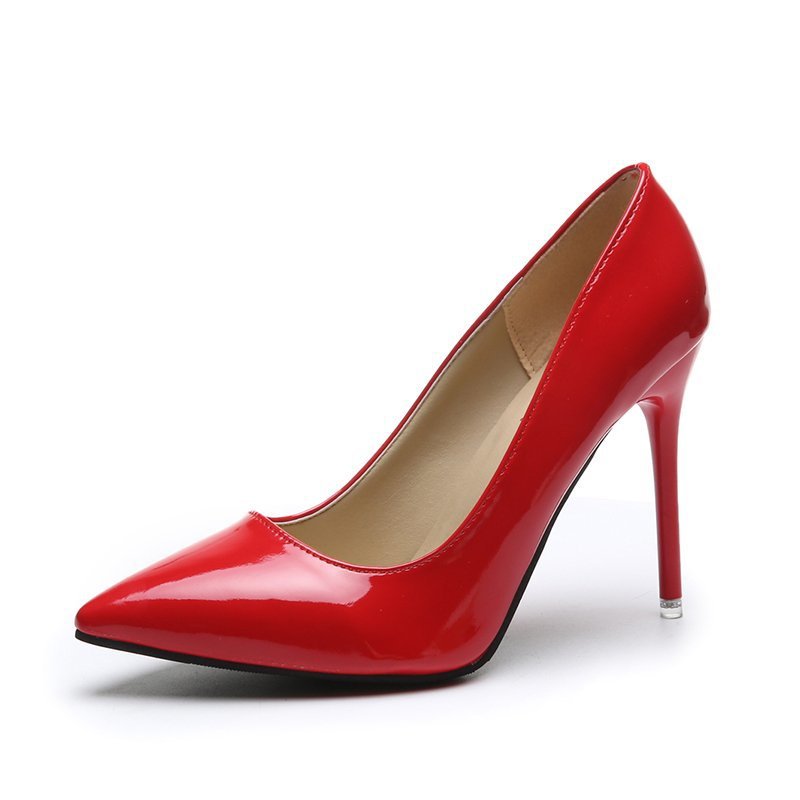 Pointed Stiletto Low-cut Heel Shoes Plus Size Women