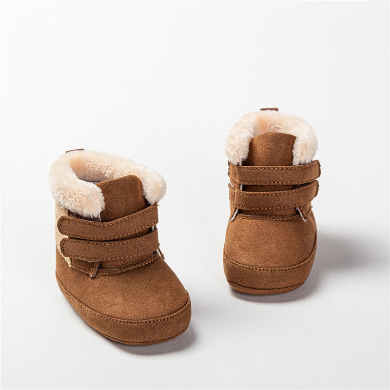 Sapatos de Algodão Quentes para Bebé e Criança com Peluche na Moda