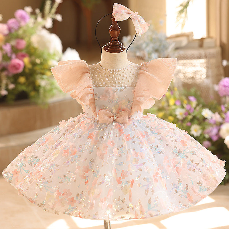 Vestido de Menina Princesa para Festa de Aniversário e Ocasiões Formais