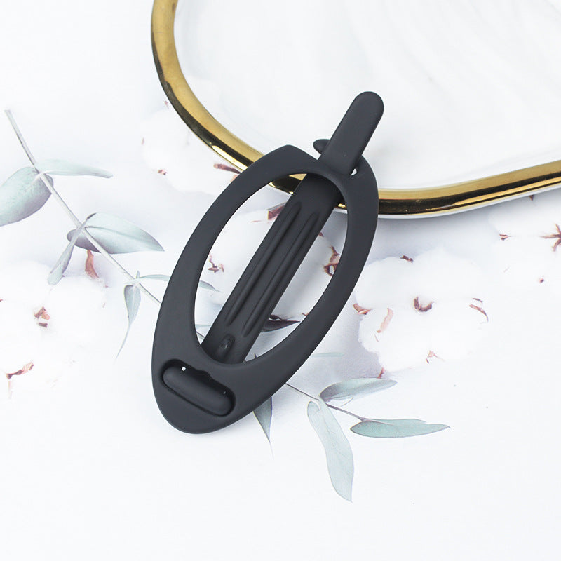 Simple Retro Hair Band Oval Barrettes