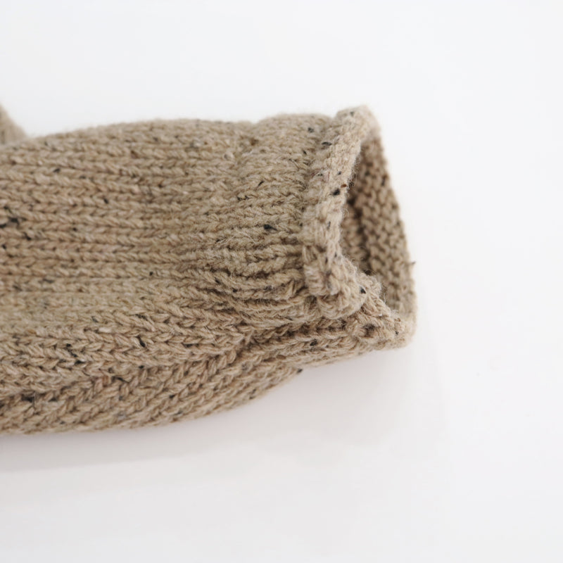 Childrens Solid-color Double-breasted Knitted Sweater
