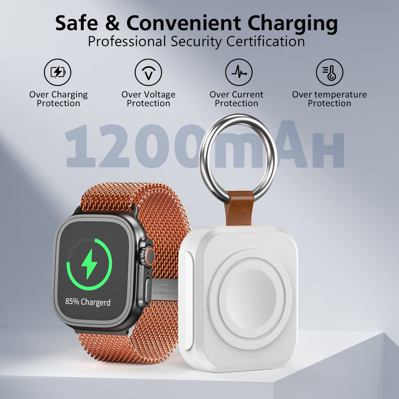 Tragbares magnetisches kabelloses Ladegerät für Smartwatches