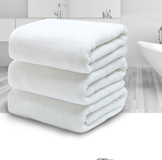 Cotton White Bath Towel Special Soft Bed Towel Cotton Thickened Absorbent