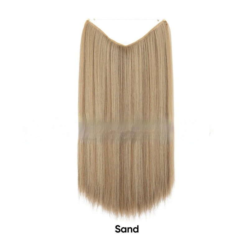 Women's One-piece Adjustable Invisible Straight Multi-color Gradient Hair Extension Fishline