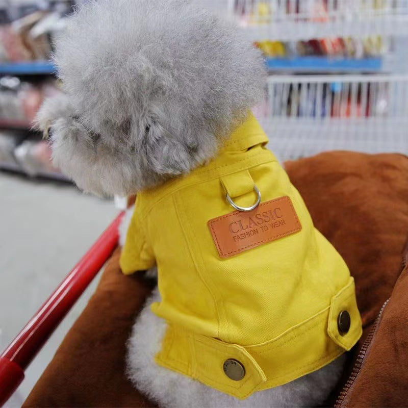 Hund-Katze-Herbst-Traktions-Jeansjacke