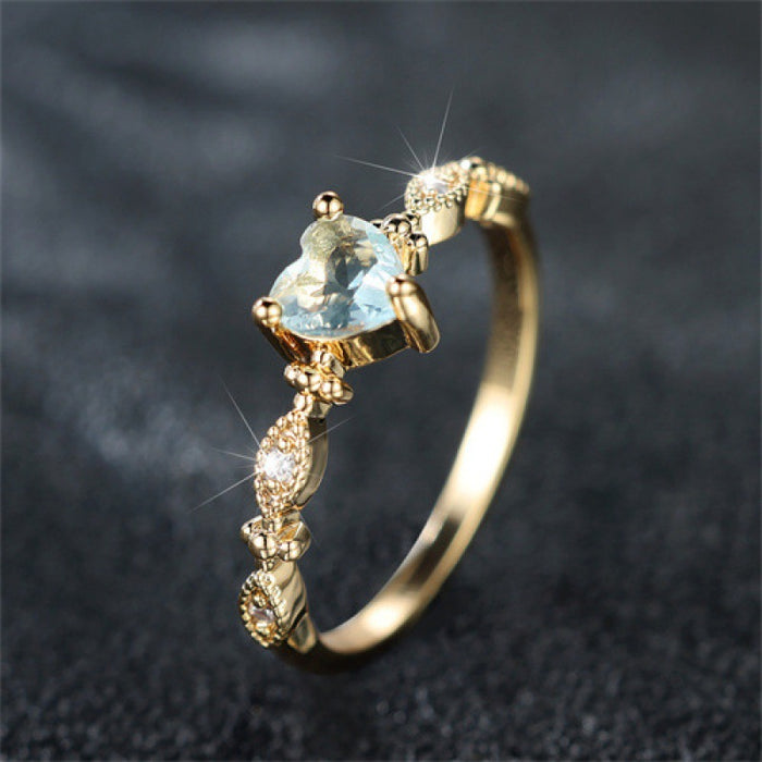 Heart-shaped All-match Classic Style Women's Ring