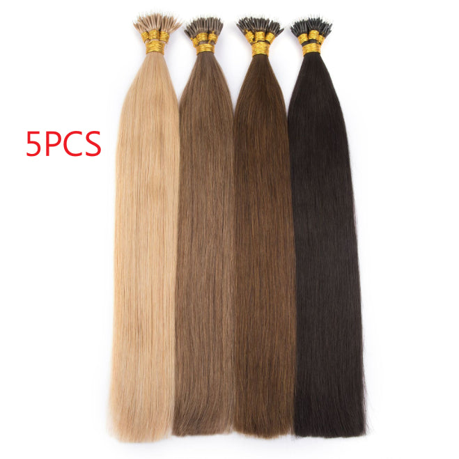 Human-hair Extension Wire Rods Seamless And Easy-to-remove One-piece Tape-in Hair Extensions