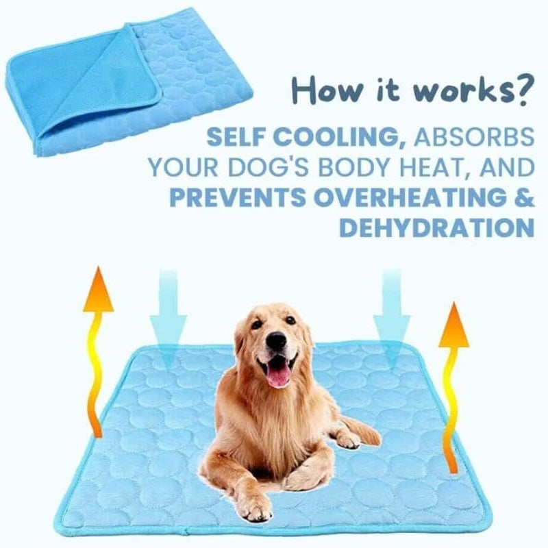 Pet Ice Silk Pad - Summer Cooling Pad For Sofa, Breathable And Anti-slip, Anti-biting Dog Bed Ice Pad, Summer Coolness Dog Pad