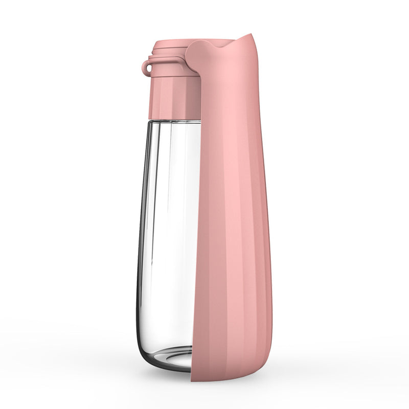 Copo de água para animais de estimação, portátil, dobrável, garrafa de água para cães, 550ml, grande capacidade, médio a grande, garrafa para beber