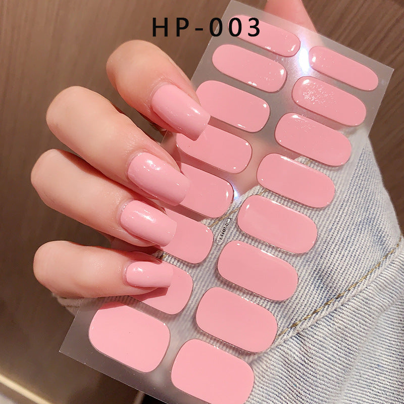 Autocolantes de beleza para unhas, semi-curados, de segunda geração, impermeáveis e duradouros