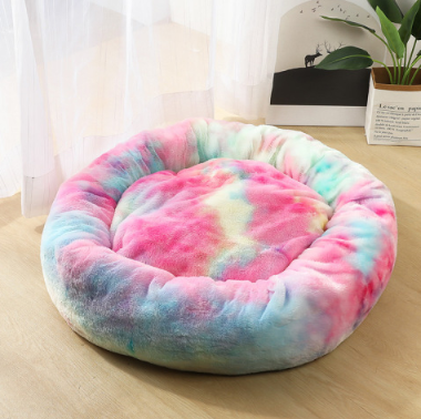 Dog Beds For Small Dogs Round Plush Cat Litter Kennel Pet Nest Mat Puppy Beds
