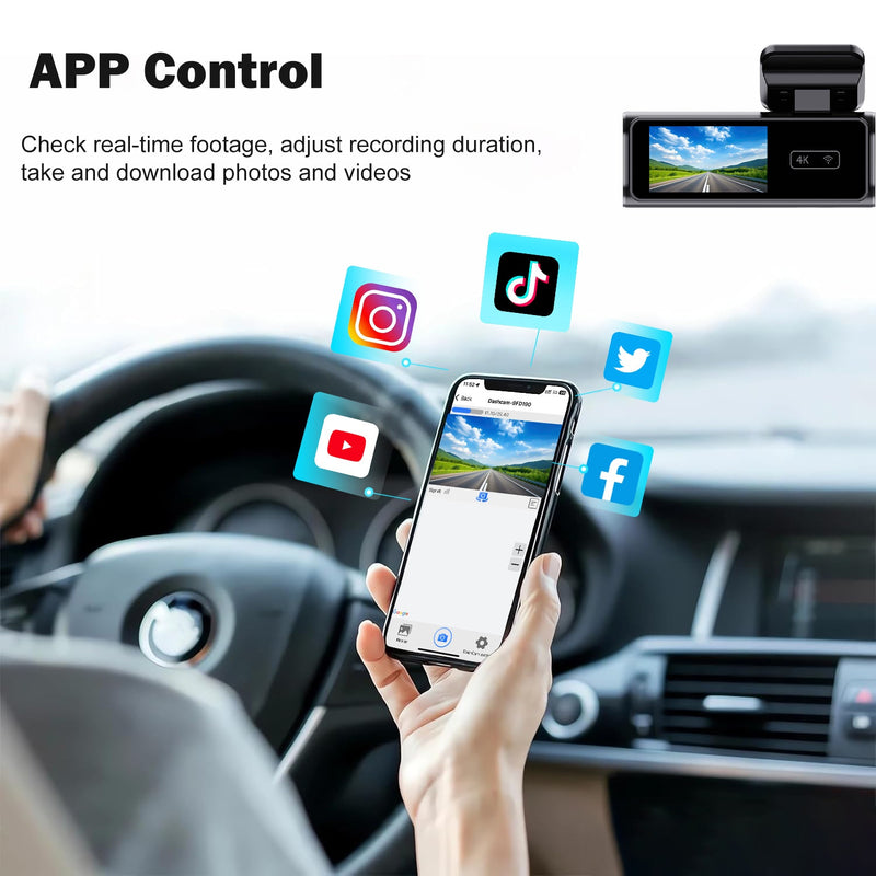 Neuer WLAN-fähiger Auto-DVR mit 19,7-Zoll-Display für Mobilfunkverbindung