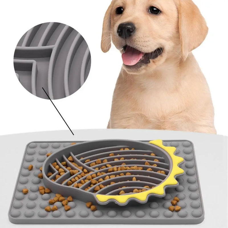 Slow Feeder Hundenäpfe Stabiler Slow Feeder Leckmatte für Haustiere Langsames Fressen Glatte Textur Leckmatte für Haustier Hunde Welpen Katzen Kätzchen