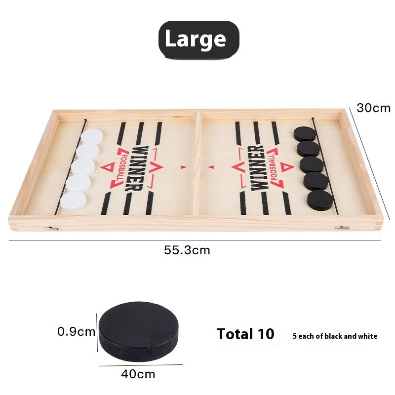 Double Catapult Parent-child Interactive Collision Chess Ice Hockey Battle Desktop Game