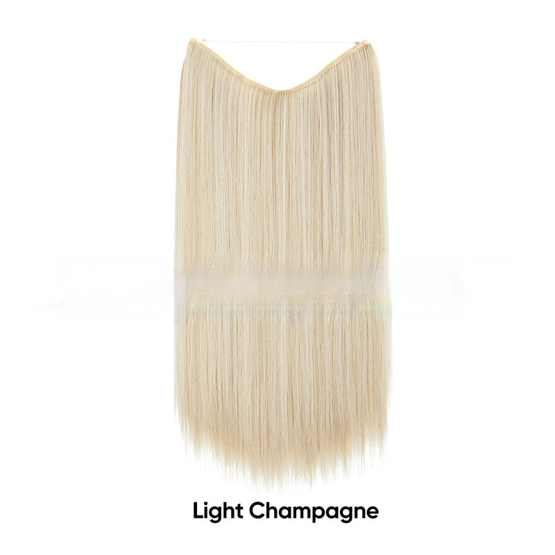 Women's One-piece Adjustable Invisible Straight Multi-color Gradient Hair Extension Fishline