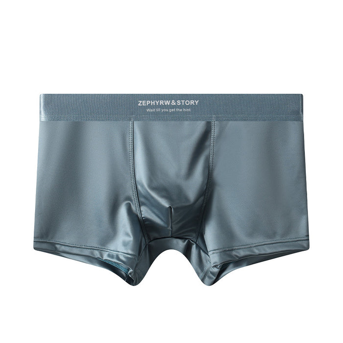Men's Satin Light Luxury Ice Silk Underwear Summer
