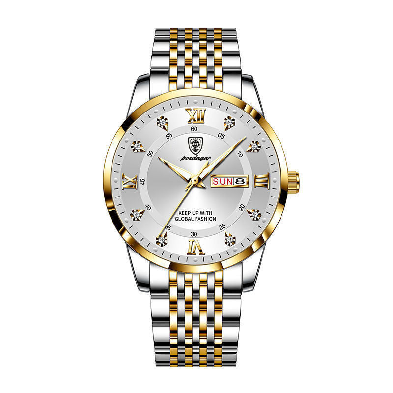 Nouveau Montre pour hommes étanche calendrier lumineux