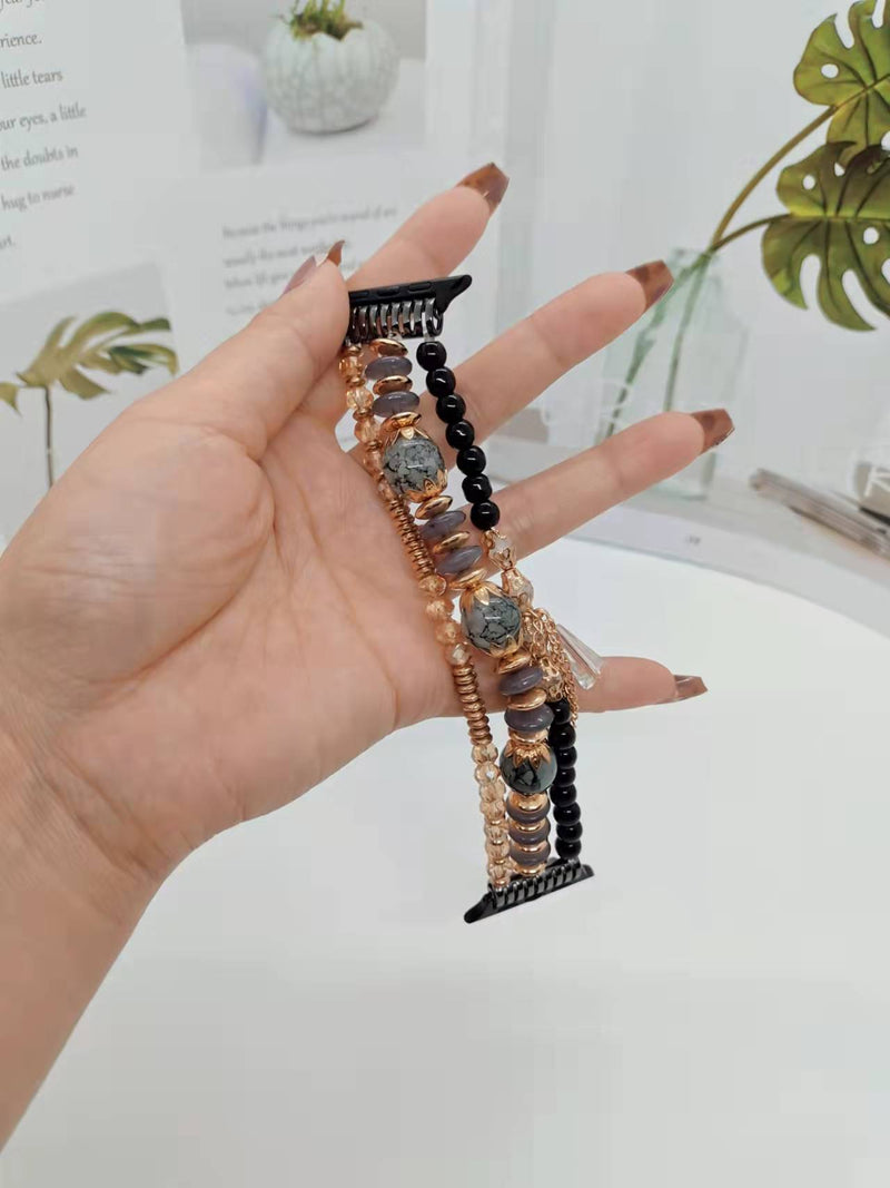 Bracelete de Contas Elástico para Apple Watch