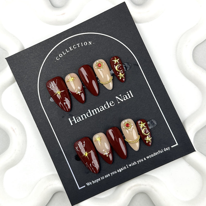 Hand-painted Nail Art Stickers For Fall And Winter