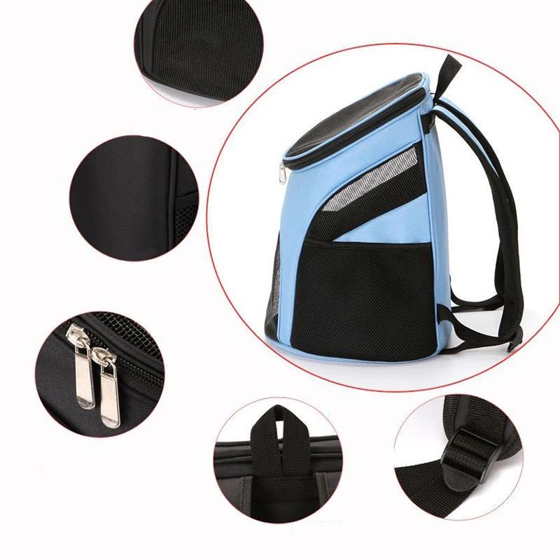 Atmungsaktiver Hunde-Tragerucksack, tragbare Haustiertasche für kleine Hunde, Chihuahua, Schnauzer, Mops, Outdoor-Zubehör für Haustiere
