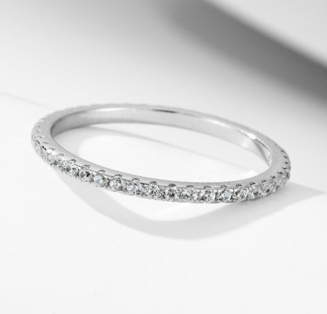 Conjunto de anel de zircônia com corte de flor de gelo super brilhante em prata esterlina S925