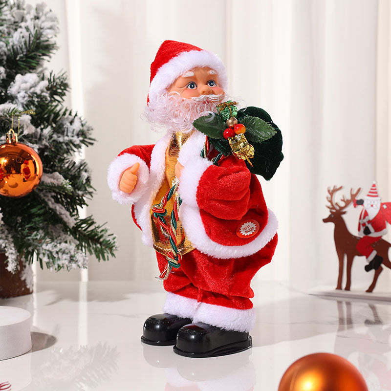 Electric Hip Shaking Play The Guitar With Music Santa Claus Christmas Gift