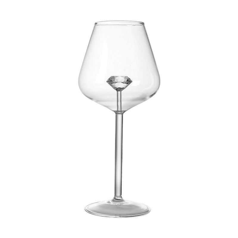Creative Borosilicate Glass Diamonds Red Wine Glass Champagne Goblet