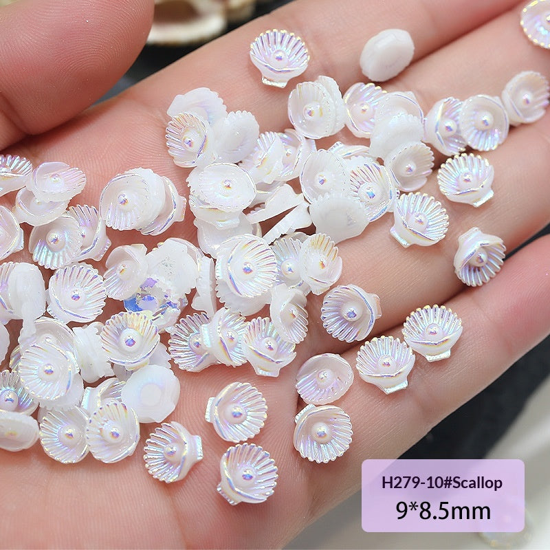 Marine Series Conch Shell Resin DIY Nail Accessories