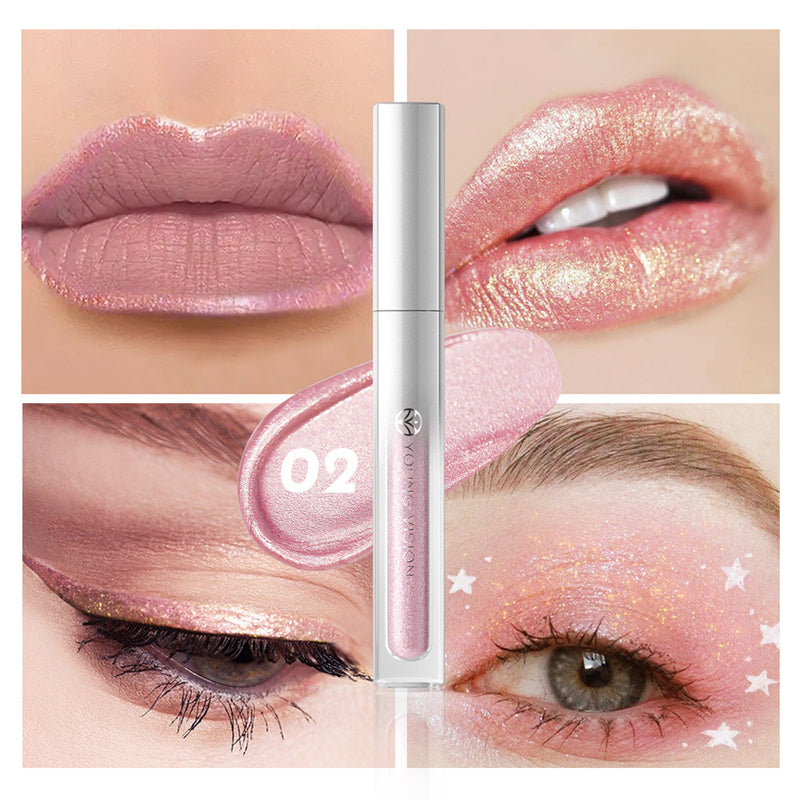 8 Colors  Lip Gloss Not Easy To Stick Cup Eye Shadow