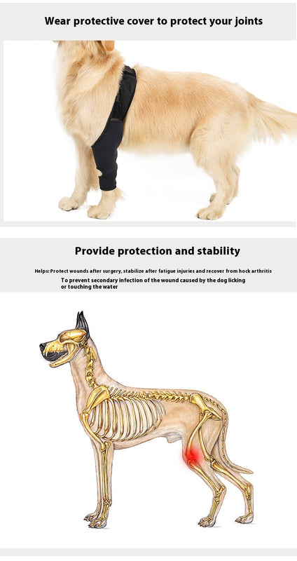 Pet Joint Protector Fracture Disability Fixed Knee Pad Leg Auxiliary Strap Dog Postoperative Protective Cover