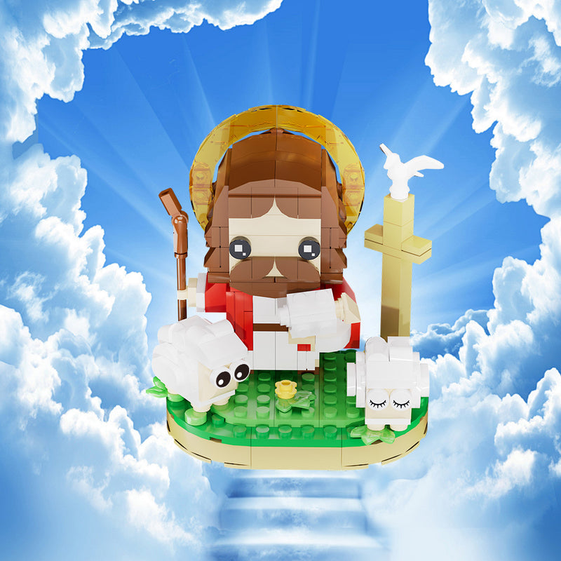 Hirten-Jesus Kreatives Design Bausteinmodell