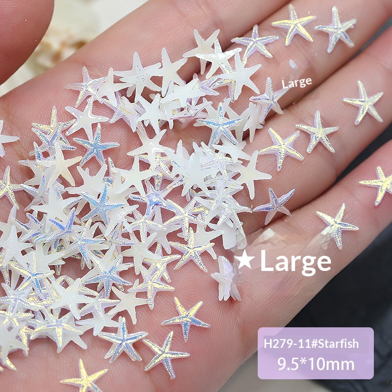 Marine Series Conch Shell Resin DIY Nail Accessories