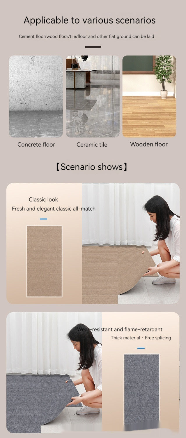 Anti-scratching Self-adhesive Wall Stickers Floor Children Crawling Mat