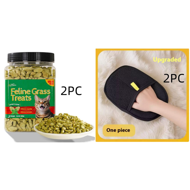 Petiscos para biscoitos de grama para gatos e suplementos para a saúde de animais de estimação