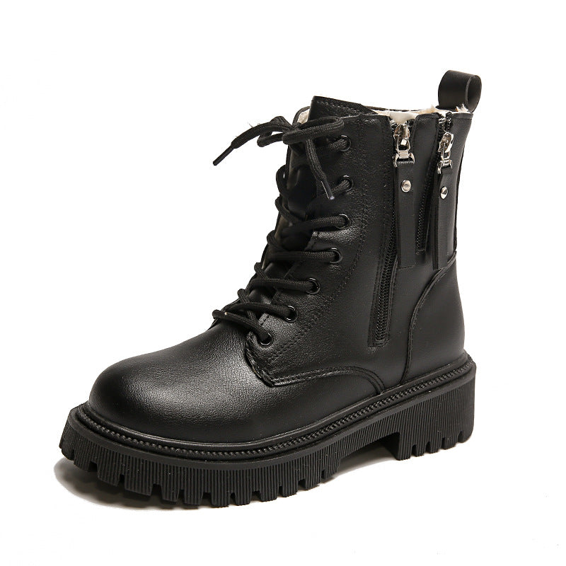 Botas Martin femininas plus size estilo britânico