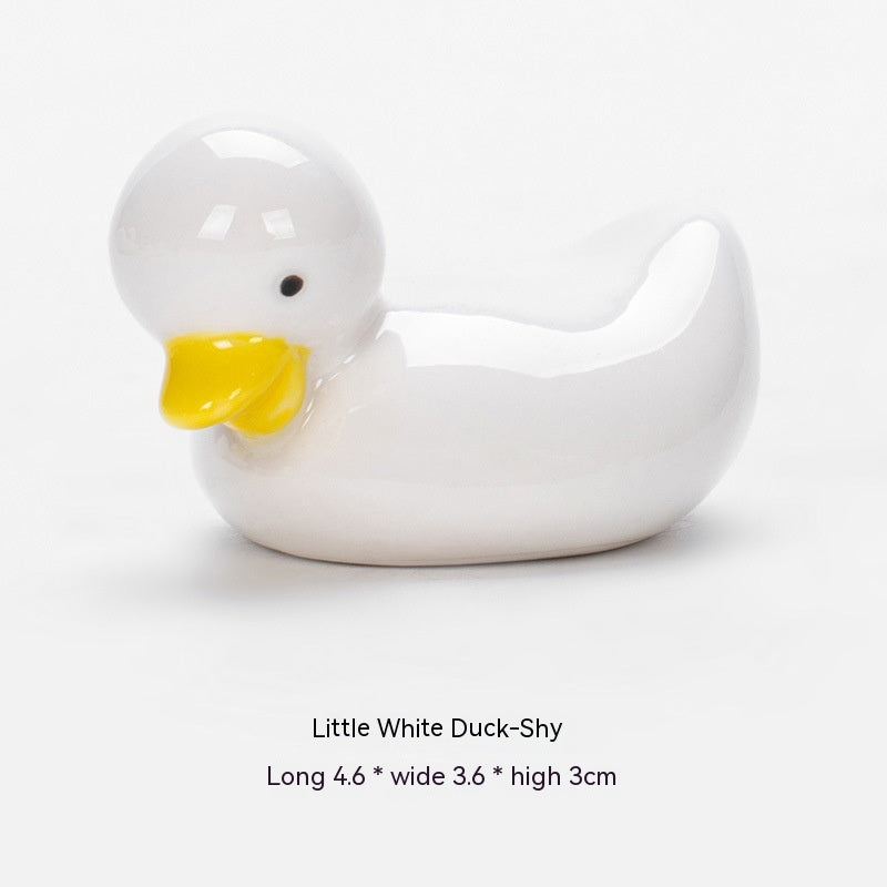 Ceramic Duckling Chopsticks Rack Hotel Ornaments