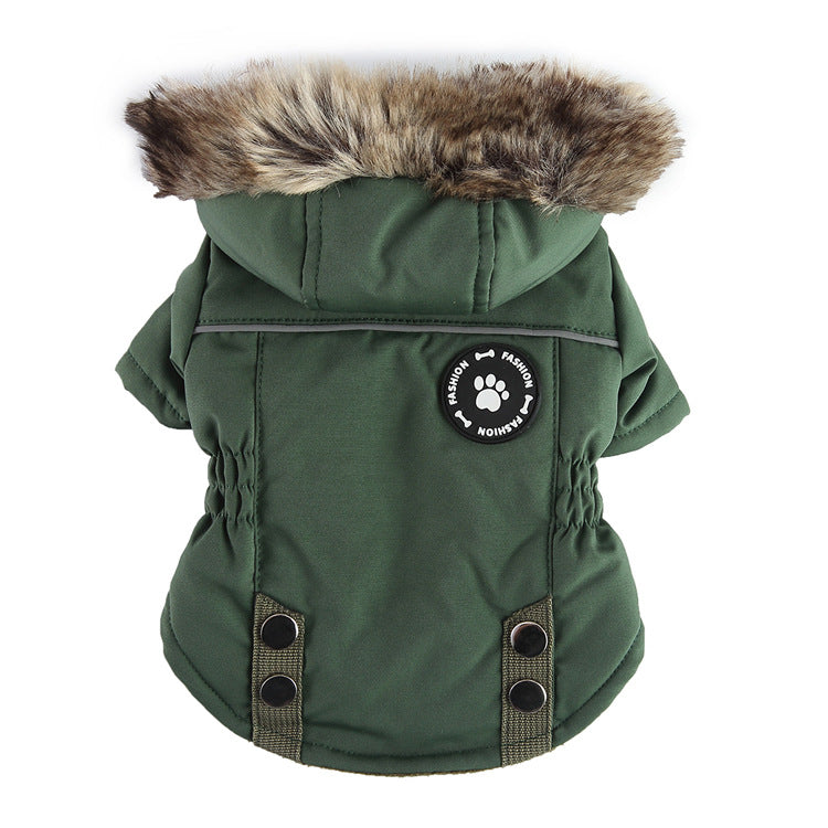 Winter-Baumwolljacke mit Reißverschluss für Hunde, Haustierbedarf