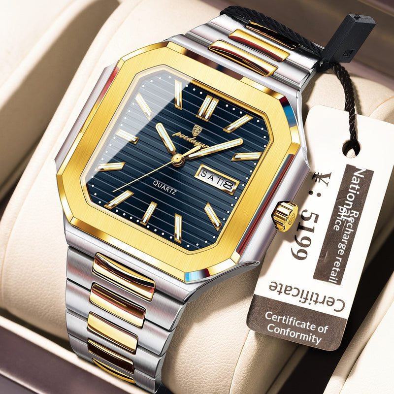 Waterproof Watch Fashionable Luminous Ultra-Thin Mens