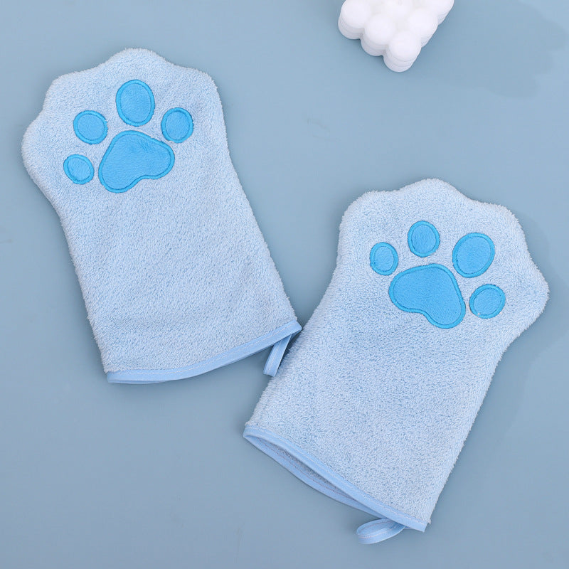 Toalha de Banho para Cão em Forma de Luva, de Secagem Rápida e Absorvente