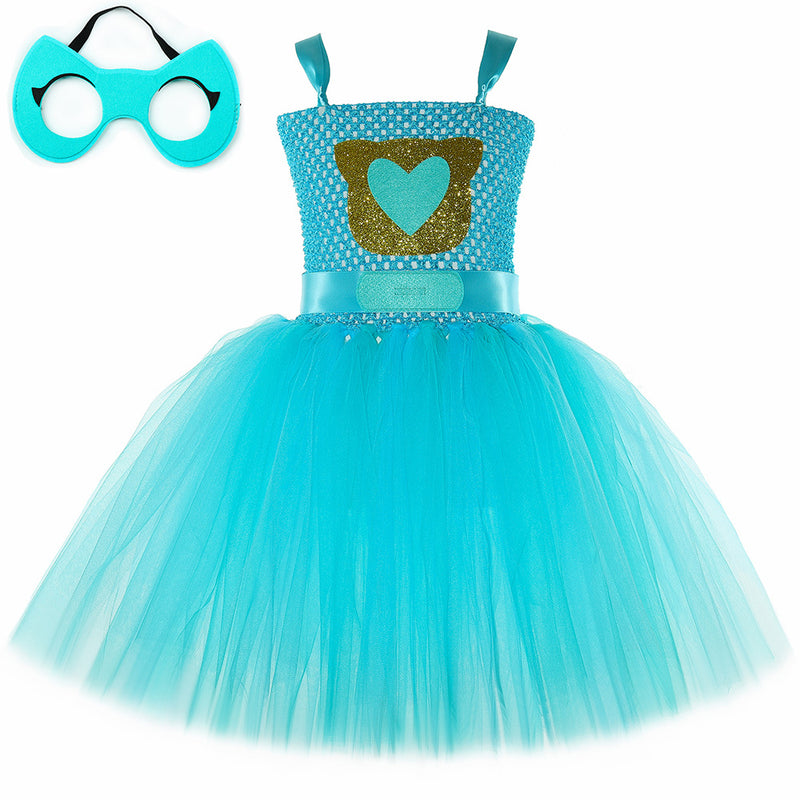 Super Cat Dress Children Cartoon Tulle Skirt Performance Wear